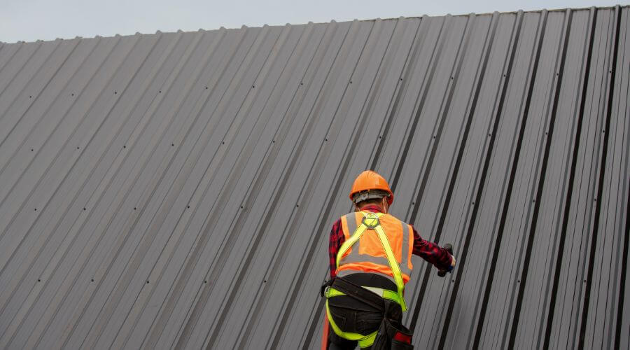 Professional metal roof installation services in Pewaukee, WI
